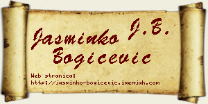 Jasminko Bogičević vizit kartica